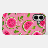 Wassermelonen-Handyhülle - Rosa Sommerfrucht-Muste Case-Mate iPhone Hülle (Rückseite (Horizontal))