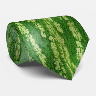Wassermelonen-Haut-Texturmuster Krawatte