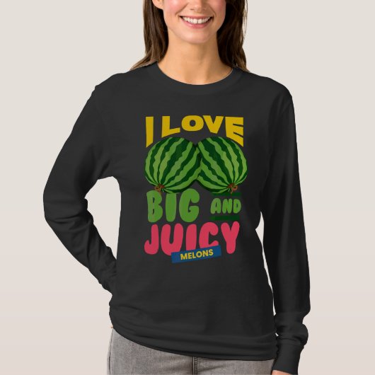 Wassermelonen I Liebe Big Juicy Melons I Vegan Gar T-Shirt (Vorderseite)