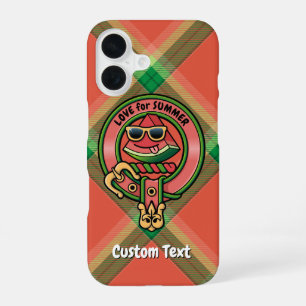 Wassermelonen-Kamm über Tartan Case-Mate iPhone-Hü iPhone 16 Hülle