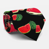 Wassermelonen Kunst Krawatte (Gerollt)