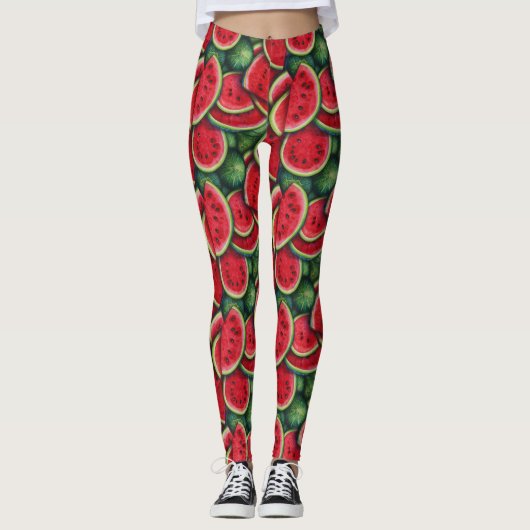 Wassermelonen Leggings - Niedlich (Vorderseite)