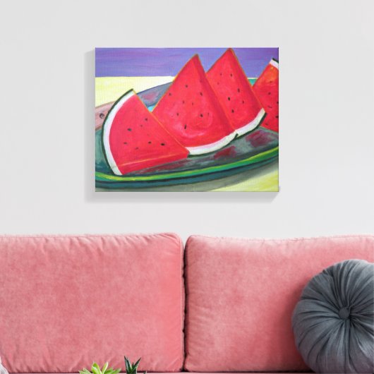 Wassermelonen Leinwanddruck (Insitu (Wohnzimmer))
