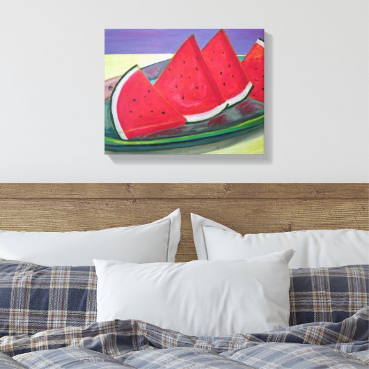 Wassermelonen Leinwanddruck (Insitu (Schlafzimmer))