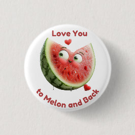 Wassermelonen-Liebe: Sweet & Juicy Heart Button