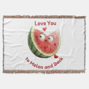 Wassermelonen-Liebe: Sweet & Juicy Heart Decke