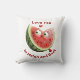 Wassermelonen-Liebe: Sweet & Juicy Heart Kissen