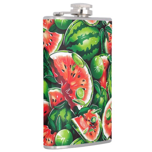 Wassermelonen, Limon, Wassermelonen-Blätter, klein Flachmann (Rechts)