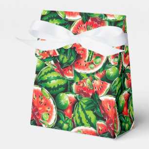 Wassermelonen, Limon, Wassermelonen-Blätter, klein Geschenkschachtel