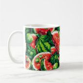 Wassermelonen, Limon, Wassermelonen-Blätter, klein Kaffeetasse (Links)