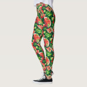 Wassermelonen, Limon, Wassermelonen-Blätter, klein Leggings (Links)