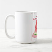 Wassermelonen-Limonade-Aquarell-Kunst Kaffeetasse (Links)