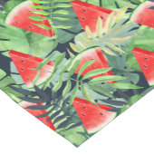 Wassermelonen mit tropischen Blätter Kurzer Tischläufer (Ecke)