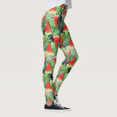 Wassermelonen mit tropischen Blätter Leggings (Rechts)
