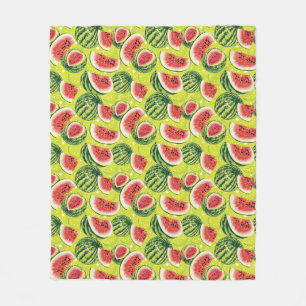 Wassermelonen-Muster 2 Fleecedecke