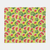Wassermelonen-Muster 2 Fleecedecke (Vorderseite (Horizontal))