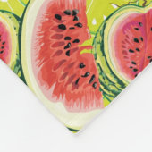 Wassermelonen-Muster 2 Fleecedecke (Ecke)