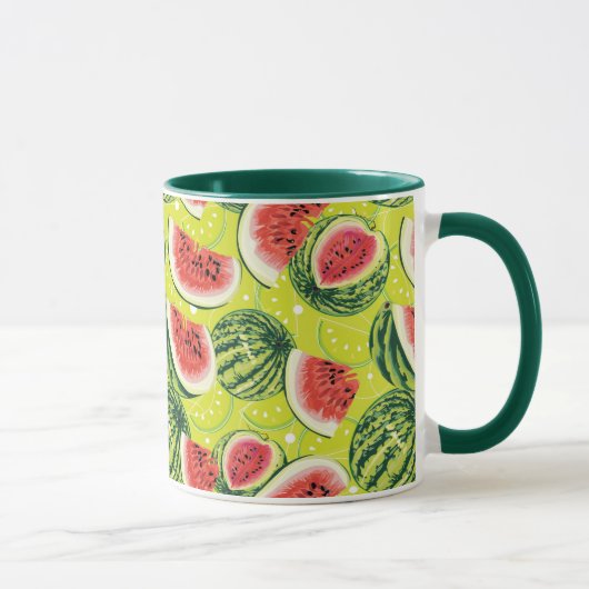 Wassermelonen-Muster 2 Tasse (Rechts)