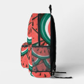 Wassermelonen-Muster Bedruckter Rucksack (Rechts)
