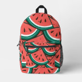 Wassermelonen-Muster Bedruckter Rucksack (Vorderseite)