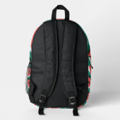 Wassermelonen-Muster Bedruckter Rucksack (Rückseite)