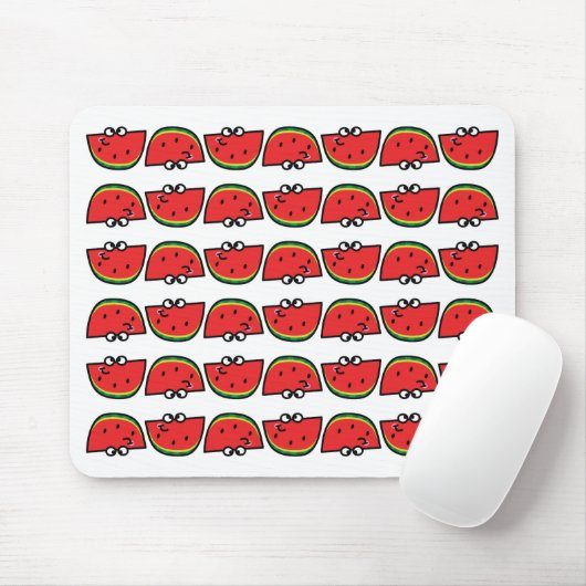 Wassermelonen-Muster-Design | Farbige Früchte Somm Mousepad (Mit Mouse)