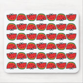 Wassermelonen-Muster-Design | Farbige Früchte Somm Mousepad (Vorne)