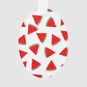 Wassermelonen-Muster-Dreiecke Ornament
