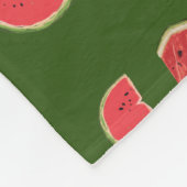 Wassermelonen Muster Fleecedecke (Ecke)