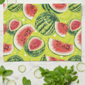 Wassermelonen-Muster Geschirrtuch (Gefaltet)