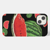 Wassermelonen Muster iPhone Hülle (Rückseite (Horizontal))