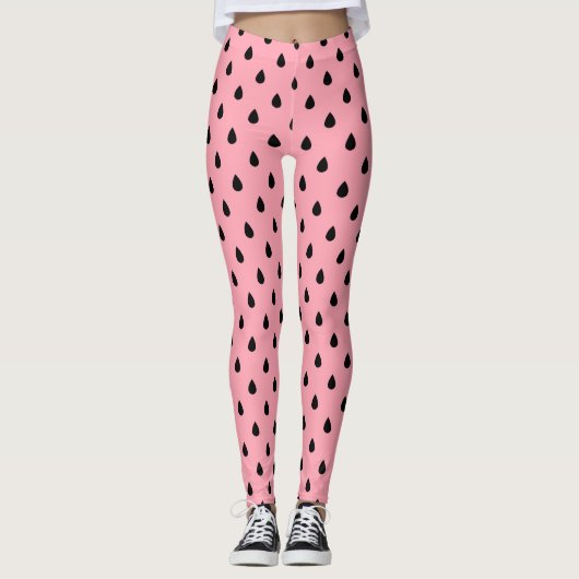 Wassermelonen-Muster Leggings (Vorderseite)
