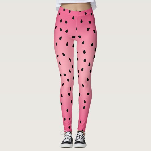 Wassermelonen-Muster Leggings (Vorderseite)
