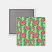 Wassermelonen-Muster Magnet (Vorderseite/Rückseite)