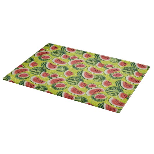 Wassermelonen-Muster Schneidebrett (Ecke)