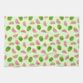 Wassermelonen-Muster Sommerfrucht Grün PinkTropisc Geschirrtuch (Horizontal)