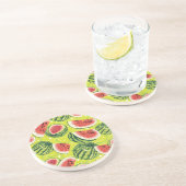 Wassermelonen-Muster Untersetzer (Seite)