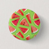 Wassermelonen-Mustererstellung 3 Button (Vorderseite)