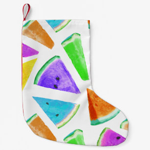 Wassermelonen-Mustererstellung 6 Kleiner Weihnachtsstrumpf