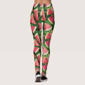 Wassermelonen-Mustererstellung Leggings (Rückseite)
