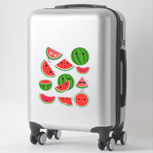 Wassermelonen niedlich aufkleber (Koffer)