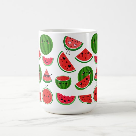 Wassermelonen niedlich kaffeetasse (Mittel)