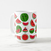 Wassermelonen niedlich kaffeetasse (Vorderseite Links)