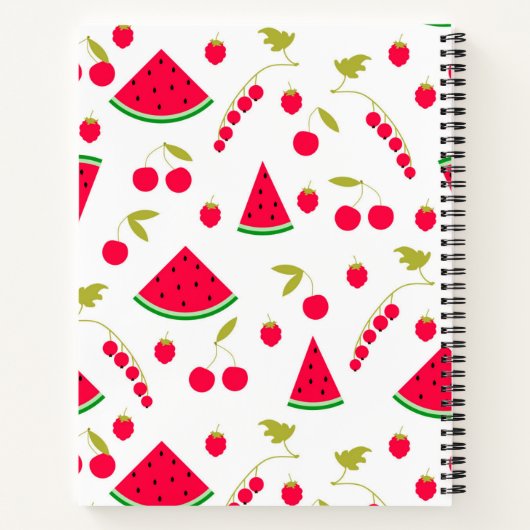 Wassermelonen Notizblock (Rückseite)