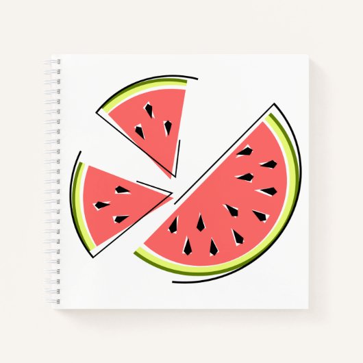Wassermelonen Notizblock (Vorderseite)