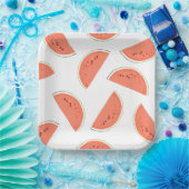 Wassermelonen Pappteller (Party)