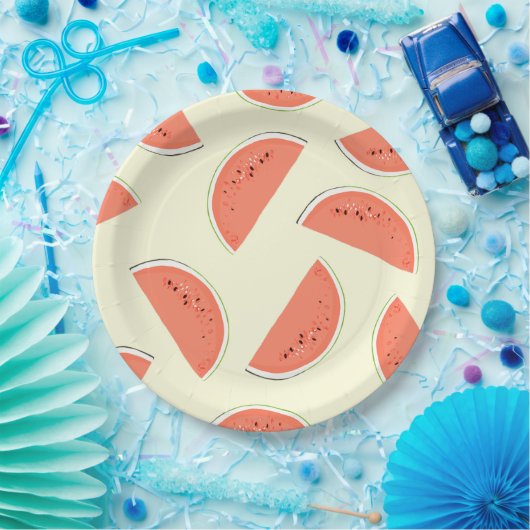 Wassermelonen Pappteller (Party)
