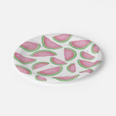 Wassermelonen Pappteller (Schrägansicht)