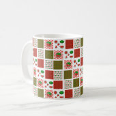 Wassermelonen-Patchwork Kaffeetasse (Vorderseite Links)
