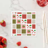 Wassermelonen-Patchwork Serviette (Beispiel)